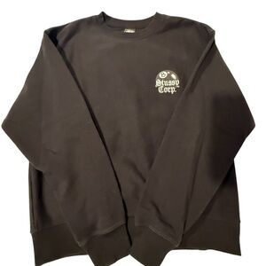 Stussy Men's Black Crewneck Sweater